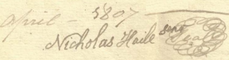 Haile, Nicholas - Signature