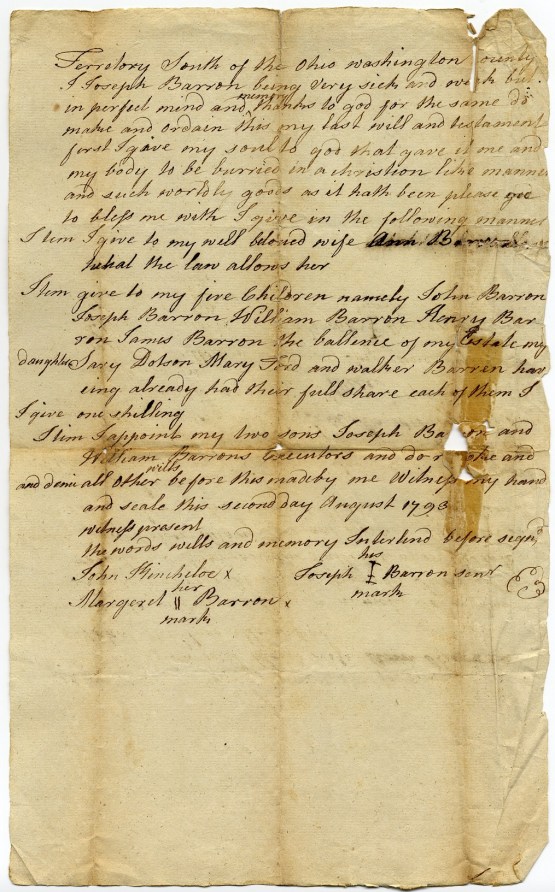 Barron, Joseph 1793 website